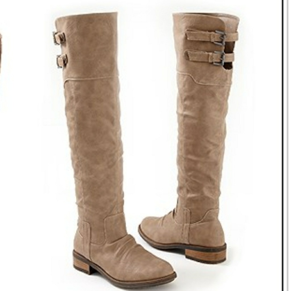Venus Buckle Knee High Boot